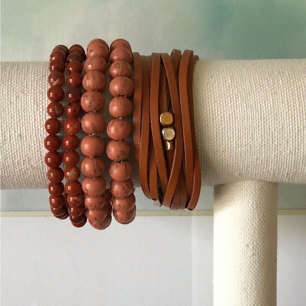 Bracelets Set/ Wrap Multi-Strand Bracelet/Stretch… - image 3